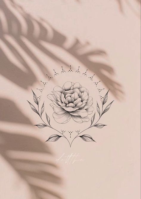 peony, tattoo design, available Floral Tattoo Design Peony, Moon And Peony Tattoo, Blooming Peony Tattoo, Peonie Tattoo Designs, Pioni Flowers Tattoo, Fineline Peony Tattoo, Small Peony Tattoo Simple, Peony Chest Tattoo Female, Ornamental Peony Tattoo