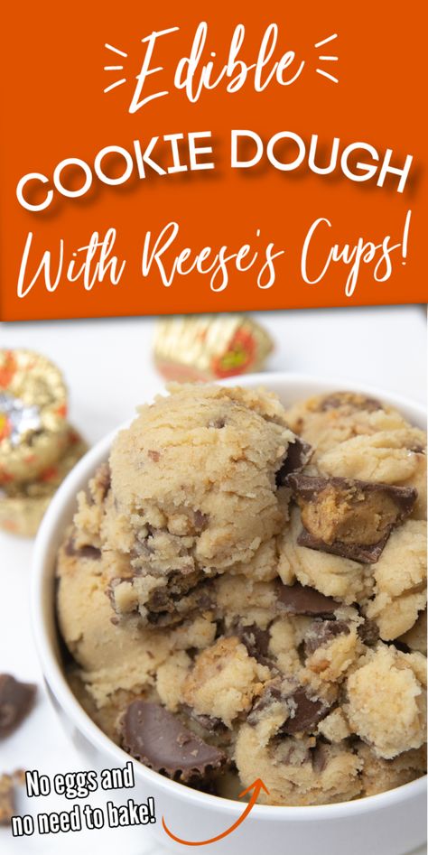 Pb Recipes, Reese's Recipes, Food Gadgets, Peach Tea Recipe, Edible Chocolate Chip Cookie Dough, Cup Cookie, Paris Bakery, 4h Projects, Edible Cookie Dough Recipe