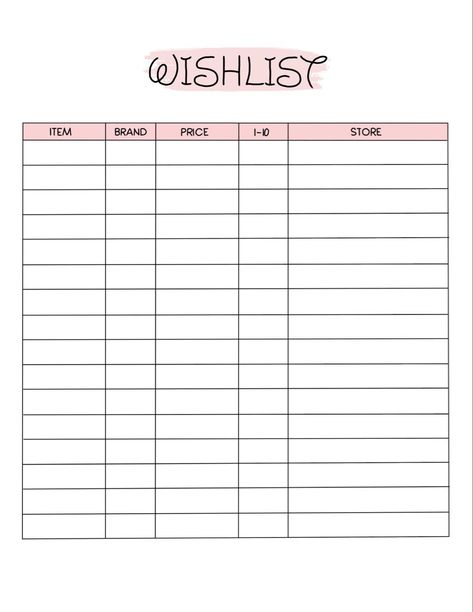 Wishlist 2024 freeplanner #dailyroutineplanner Birthday Wishlist Printable, Aesthetic Wishlist Notes, Cute Wishlist Template, Birthday List Template Free Printable, Aesthetic Wishlist Template, My Christmas Wishlist Printable, Christmas Wishlist Template Aesthetic, Birthday Wishlist Template, Birthday Wish List Aesthetic