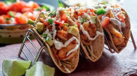 Looking for something delicious and easy to make? Tequila Lime Shrimp, Canned Salmon Recipes, Salmon Tacos, Can Salmon, Marinated Shrimp, Lime Shrimp, Chicken And Shrimp, Shrimp Tacos, 30 Minute Meals