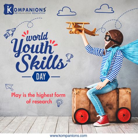 World Youth Skills Day, Youth Skills Day, Poster Design Kids, School Advertising, Kids Talent, Education Poster Design, Digital Advertising Design, Kindergarten Design, Ar Vr