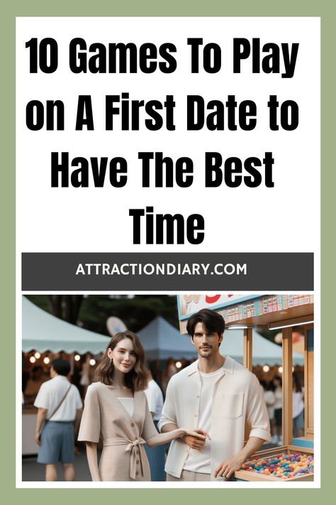 10 Games To Play on A First Date to Have The Best Time, AttractionDiary.com, with a smiling couple at a festival. First Date Games, Relationship Posts, Story Games, Would You Rather, First Dates, First Date, The Ice, The Mood, Getting To Know