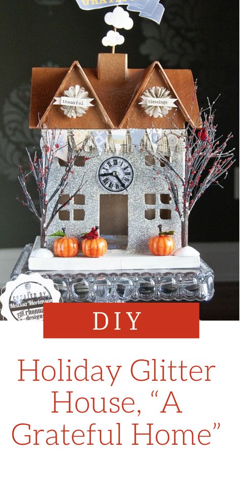 Learn how to DIY a Glitter House to use in your Holiday Decor this year! A fun knock-off Cody Foster glitter house! Cody Foster Glitter Houses, Foster House, Glitter House, Polka Dot Chair, Cody Foster, Glitter Houses, Christmas Projects Diy, Glitter Diy, Neighbor Gifts