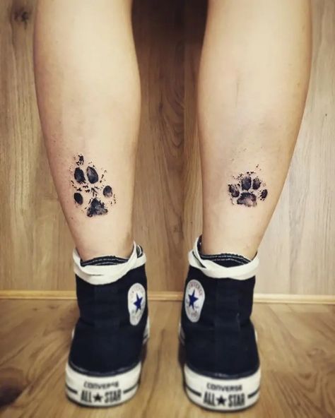 Tattoos Dog Paw, Vet Tech Tattoo, Dog Paw Tattoos, Paw Tattoos, Dog Pawprint Tattoo, Nose Tattoo, Tattoos Dog, Tech Tattoo, Dog Print Tattoo