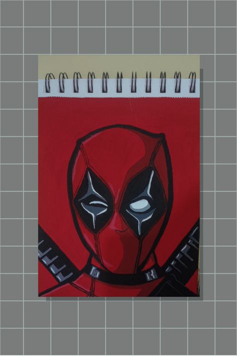 Deadpool Canvas Painting, Deadpool Painting, Spiderman Painting, Gouache Color, Painting Canvases, Mehndi Art Designs, Cute Paintings, Mehndi Art, Art Designs