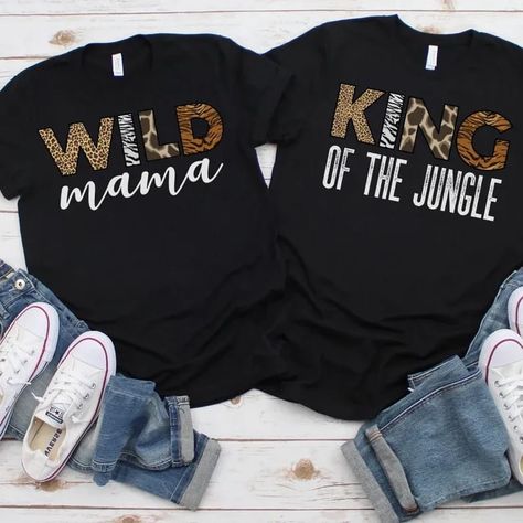 Wild One Birthday Shirts, Cheetah Birthday, Two Wild Birthday, Three Birthday, Wild One First Birthday, Wild Birthday Party, 1st Birthday Girl Decorations, Matching Family T Shirts, Two Wild