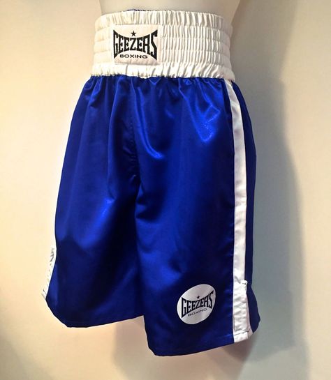 DEAL OF THE WEEK: Geezers Satin Fight Shorts - Blue/White - 25% OFF!!  Follow the link: http://www.geezersboxing.co.uk/boxing-ringwear/shorts/geezers-satin-fight-shorts-blue-white #geezersboxing #boxing #satin #fight #shorts #blueshorts Boxing, Blue White, Satin, Blue, White