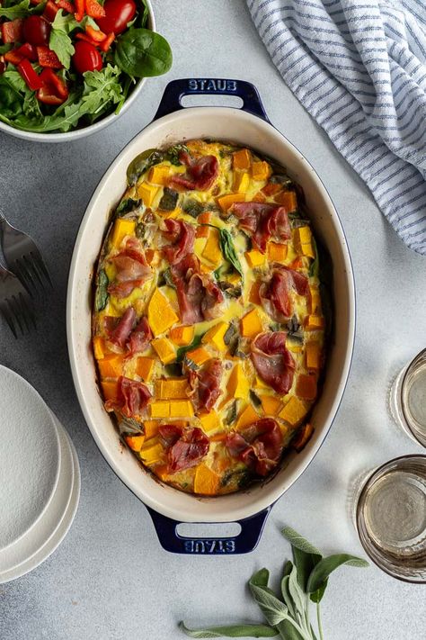 Butternut Squash Quiche, Squash Quiche, Christmas Brunch Ideas, Cranberry Bread Pudding, Butternut Squash And Spinach, Pecan Monkey Bread, Overnight French Toast Recipe, Butternut Squash Spinach, Almond Flour Crust