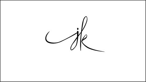 This is entry #103 by Penka13 in a crowdsourcing contest J&K Jewellery - I need a logo designed for this brand/name for $40.00 posted on Freelancer! J K Tattoo Letter, J K Logo Design, J K Tattoo, K J Tattoo, K And J Tattoo, K Tattoos, K Name, Cursive J, Initial Tattoos