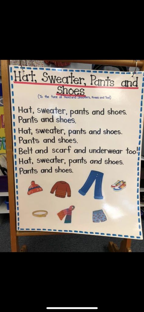 Uncle Nacho's Hat Preschool Activities, Winter Clothes Lesson Plans For Toddlers, Clothing Study Bulletin Board, Preschool Clothing Crafts, Clothing Lessons For Preschool, Clothes Study Activities For Preschool, Clothing Unit Preschool, Clothes Creative Curriculum Study, Clothing Creative Curriculum