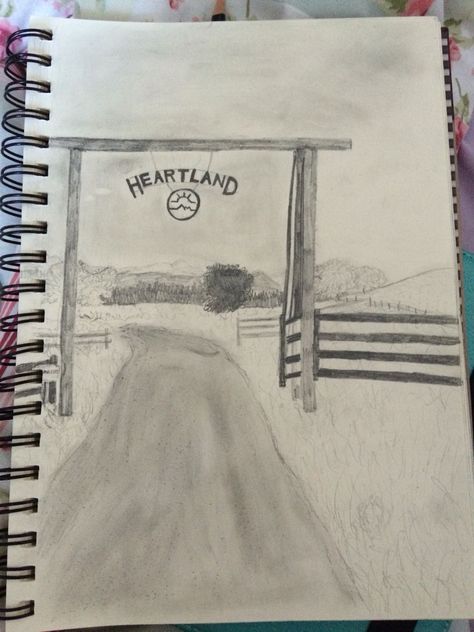 Heartland Drawings, Tv Show Bullet Journal, Things To Draw Doodles, Gate Sketch, Funny Things To Draw, Things To Draw Ideas, To Draw Ideas, Heartland Quotes, Draw Doodles