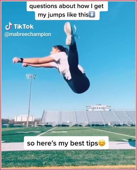 Split Jump Drills, Types Of Cheer Jumps, How To Get Flexible Fast For Cheer, Cheerleading Stretches For Jumps, Stretches For Jumps, Tumbling Workout Exercises, Cheer Toe Touch Tips, Toe Touches Workout Cheer, Cheerleading Workouts For Beginners