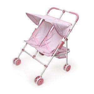 Badger Basket Double Doll Umbrella Stroller, Pink Baby Doll Strollers, Folding Stroller, Umbrella Stroller, Baby Doll Toys, Baby Alive Dolls, Double Strollers, Pink Fits, Baby Stroller, Baby Alive