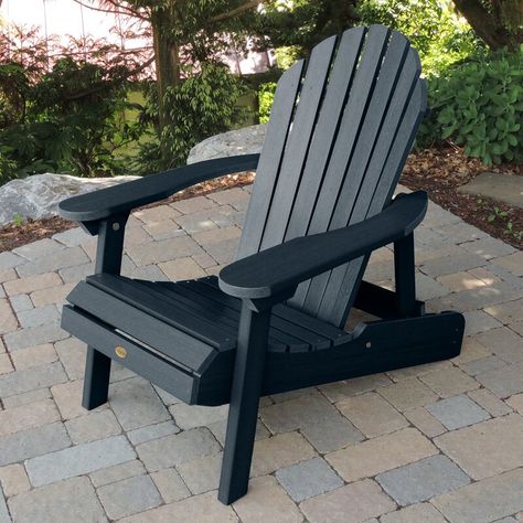 Longshore Tides Camacho Plastic Adirondack Chair & Reviews | Wayfair Folding Adirondack Chairs, Plastic Adirondack Chairs, Perfect Chair, Adirondack Chairs, Adirondack Chair, Rustic Furniture, Outdoor Design, Nantucket, Outdoor Seating