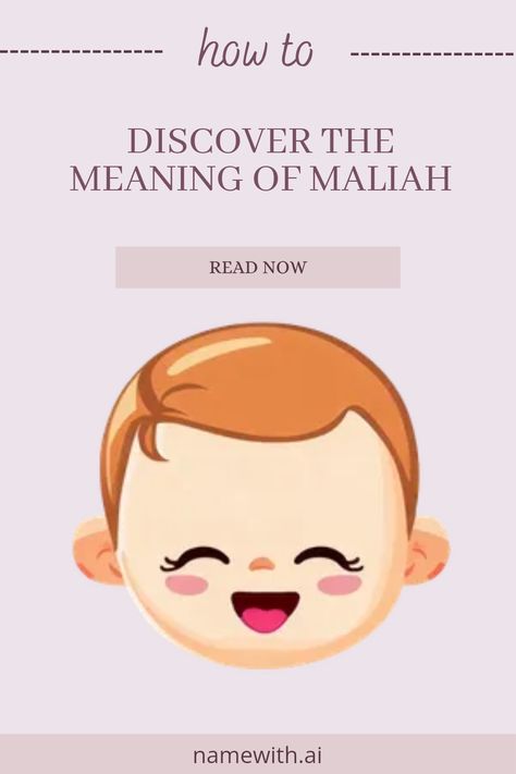 Maliah is a beautiful name with powerful meanings, encompassing ideas like 'sea of bitterness,' 'beloved child,' and 'star of the sea.' This name reflects resilience and love. Embrace Maliah’s essence, knowing that it’s vibrant and filled with unique symbolic qualities. As you think of names for that special little one, let Maliah inspire you with its rich history and heartfelt definitions. Belgian warmth and nurturing spirit reside in every mention of this charming name that parents will adore. Celebrate what Maliah stands for and consider it to represent hope and joy. Nature Names For Boys, Nature Inspired Names, Indian Names, Nature Names, Hawaiian Names, Biblical Names, Modern English, Unique Names, Nature Girl