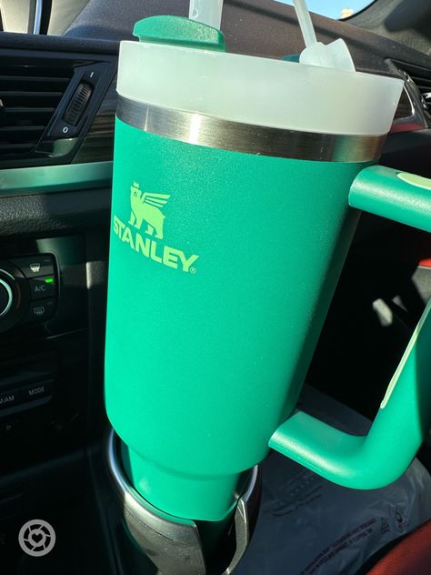 Mint Stanley Cup, Teal Stanley, Light Green Stanley, Stanley Cup Lime Green, Pool Blue Stanley Cup, Stanley Water Bottle, Alpine Green, Trendy Water Bottles, Stanley Cups