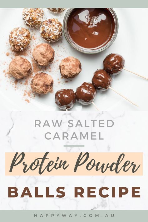 Salted Caramel Protein Balls, Salted Caramel Protein Powder Recipes, Protein Powder Balls, Apple Turkey Recipes, Snack On The Go, Dessert Alternatives, Protein Baking, Low Carb Drinks, Guilt Free Snacks