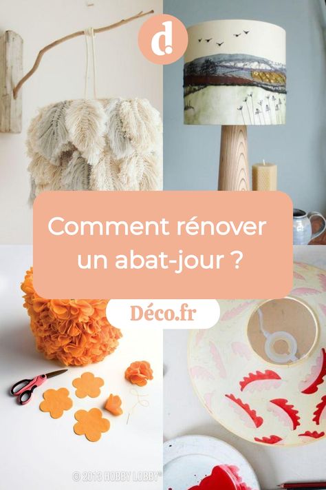 Comment rénover un abat-jour ? Quatre exemples créatifs sur Déco.fr. Decor Marin, Diy Deco, A Plus, Art Inspo, Closet, Art