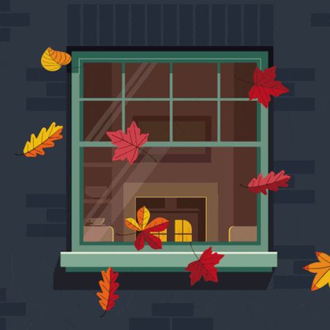 Autumn Animation, Autumn Gif, November Vibes, Falling Gif, Hipster Illustration, Animation Portfolio, Interactive Exhibition, American Illustration, Magazine Illustration