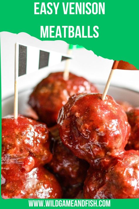 Easy Venison Cocktail Meatballs Chokecherry Recipes, Party Food Sweet, Bbq Venison, Easy Cocktail Meatballs, Venison Meatball Recipes, Potluck Party Food, Chokecherry Jelly, Cocktail Meatball Recipes, Venison Meatballs