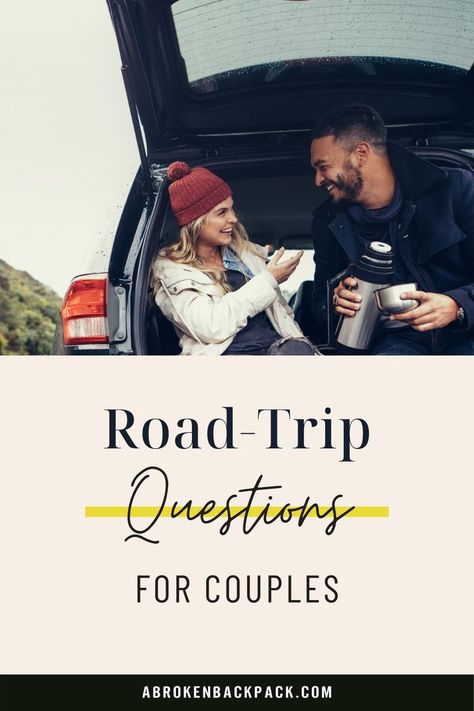 Fun Road Trip Questions, Road Trip Questions For Couples, Road Trip Questions, Questions For Couples, Conversation Starters For Couples, Couple Activities, Road Trip Games, Itinerary Planning, Couple Questions