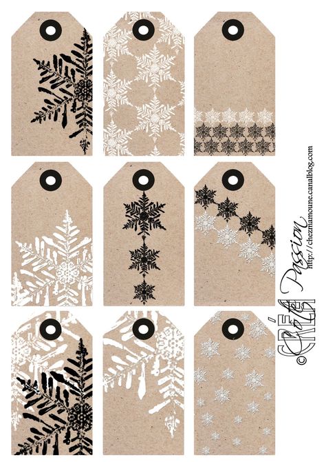 Xmas Tags, طابع بريدي, White Decoration, Tree Stands, Gift Tags Diy, Handmade Gift Tags, Diy Tags, E Card, Christmas Snowflakes