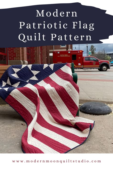 American Flag Quilt Patterns, Usa Quilt Pattern, American Flag Quilt Pattern, Patriotic Sewing Projects, Americana Quilt Patterns, Flag Quilt Pattern Free, Fourth Of July Quilt, Patriotic Quilts Patterns Free, Quilts Of Valor Patterns Free Easy