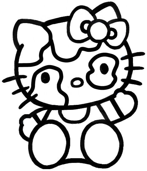 Hello Kitty Coloring Book Pages, Hello Kitty Fall Coloring Pages, Hello Kitty Y2k Drawing, Y2k Coloring Pages People, Hello Kitty Coloring Sheets, Cute Hello Kitty Drawing, Easy Outline Drawings, Groovy Coloring Pages, Hello Kitty Outline