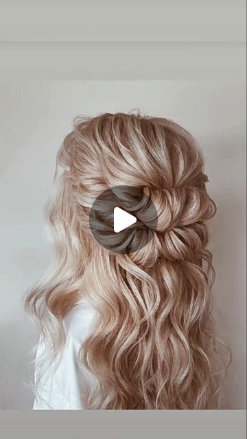 Wedding Updos Half Up Half Down, Mother Of The Groom Half Up Half Down, Wedding Half Updos For Medium Hair, Wedding Hairstyles With Fringe, Easy Half Up Half Down Hairstyles Formal Bridesmaid Hair, Wedding Hairstyles Half Up Half Down Tutorial, Diy Wedding Guest Hairstyles, Easy Cute Updos For Medium Hair, Bride Hair Half Up