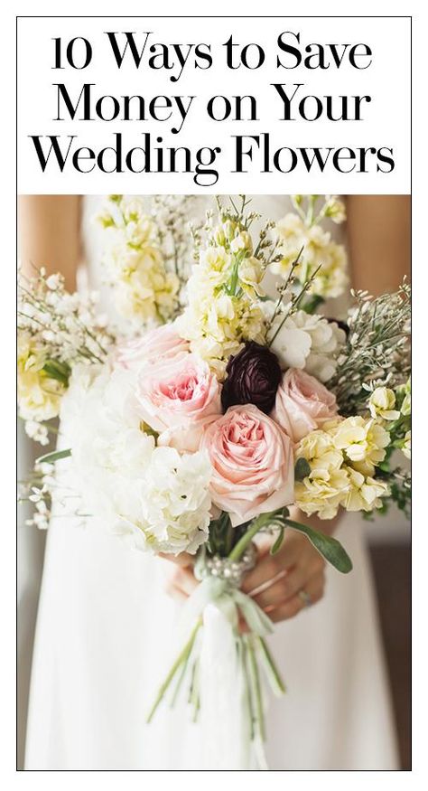 Planning a budget wedding? Ideas to save on your flowers, bouquets, and centerpieces Budget Wedding Ideas, Holding A Bouquet, Wedding Pins, Wedding Guide, Wedding Time, Wedding Planning Tips, Flower Bouquet Wedding, Budget Wedding, Wedding Flower