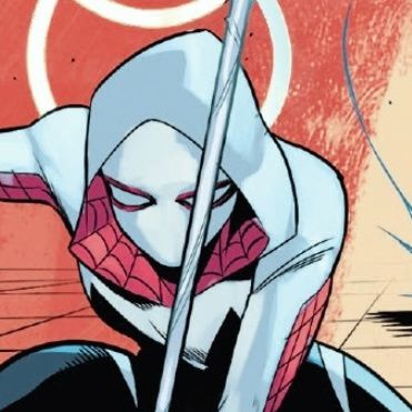 Spider Gwen Pfp Comic, Spider Gwen Widgets, Gwen Stacy Comic Icons, Ghost Spider Pfp, Silk Spider Woman, Spider Gwen Pfp, Spidergwen Icon, Spider Gwen Icon, Gwen Stacy Into The Spiderverse