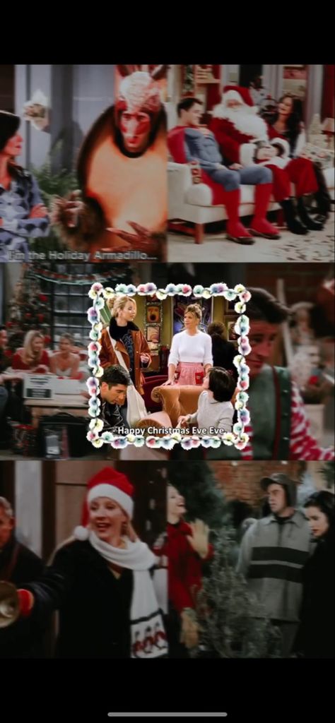 Wallpaper friends Christmas Eve eve Phoebe buffay Holiday Armadillo, Christmas Eve Eve, Friends Phoebe, Song Notes, Happy Christmas Eve, Friends Christmas, Phoebe Buffay, Friend Christmas, Christmas Song