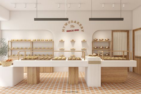 MY WU BAKERY X F9 INTEROR DESIGN on Behance Pastry Shop Interior, Store Interior Design, Bakery Store, Illustration Interior, Bread Bakery, Bakery Design, Bakery Bread, Store Design Interior, Pastry Shop