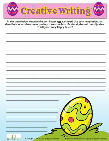 Worksheets: Easter Creative Writing #9 Easter Writing Activities, Spring Writing Prompts 2nd Grade, Bunny Writing First Grade, Easter Writing Prompts, Creative Writing Topics, Spring Writing Activity, Easter Writing, School Holiday Activities, Easter Worksheets