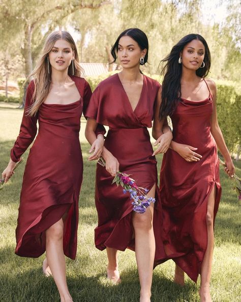 Red Dress Bridesmaid Dress, Berry Color Bridesmaid Dresses, Dusty Red Bridesmaid Dresses, Red Dress Bridesmaids, February Bridesmaid Dresses, Mahogany Bridesmaid Dresses, Pomegranate Bridesmaid Dresses, Red Wedding Bridesmaid Dresses, Bridesmaid Red Dresses