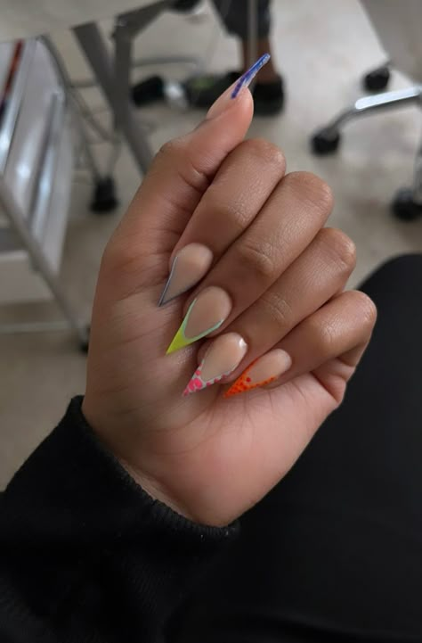 Short Stelltos Nails, Stellio Nails, Stiletto Nails Black Women, Stiletto French Tip Nails, Short Stiletto Nails, Stiletto Nail Designs, Stilleto Nails Designs, Stiletto Nails Short, Acrylic Toe Nails