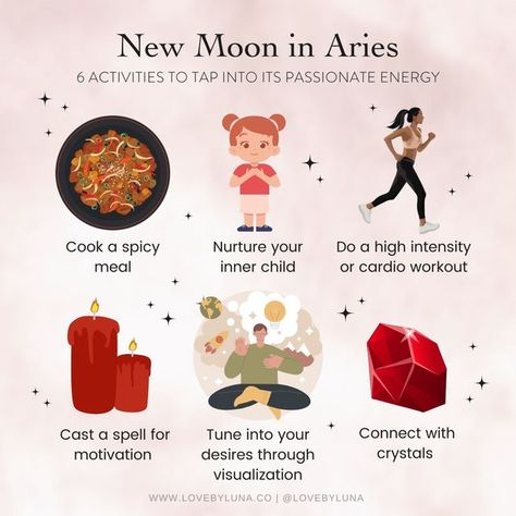 Spell For Motivation, Drawing Dancing, Manifest Inspiration, New Moon In Aries, Witchy Business, Moon In Aries, Aries Season, Fresh Starts, New Moon Rituals