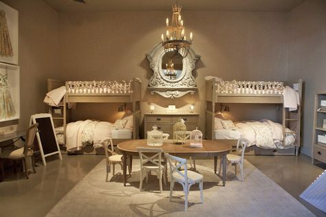 Warped Childhood, Restoration Hardware-Style Restoration Hardware Kids, Sleepover Room, Nursery Layout, Restoration Hardware Style, Restoration Hardware Baby, Bunk Room, It Goes On, Kids Store, Restoration Hardware