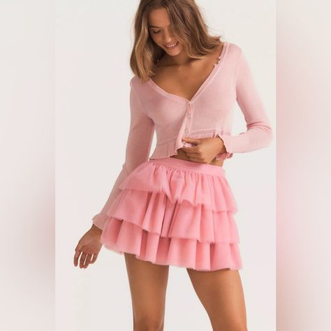 Tulle mini skirt