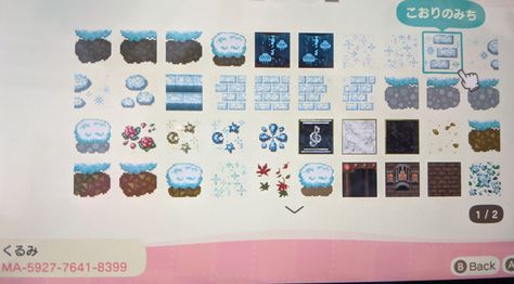 Just a bunch of pretty tiles I've found (not made by me) that I want to save so I've decided to upload them up here User code: MA-5927-7641-8399 Acnh Stars, Snowy Island, Winter Acnh, Path Acnh, Acnh Tropical, Acnh Kidcore, Pretty Tiles, Animal Crossing Qr, Tropical Island