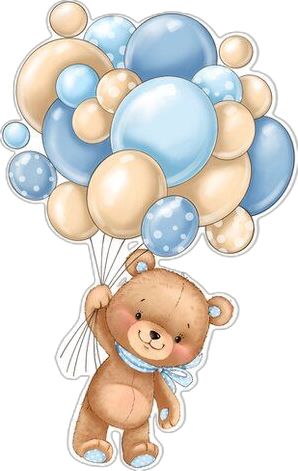 Diy Cake Topper Printable, Teddy Bear With Balloons, Angel Baby Art, Décoration Baby Shower, Baby Boy Cake Topper, Baby Shower Pictures, Baby Shower Background, Baby Birthday Invitations, Bear Cake Topper