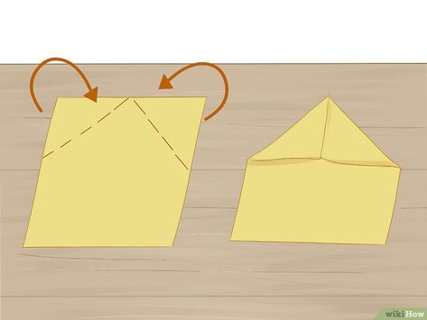 How to Make a Sticky Note Shuriken: 9 Steps (with Pictures) Postit Note Origami, Post It Note Origami Step By Step, Sticky Note Origami Step By Step, Post It Note Origami, Note Origami, Sticky Note Origami, Small Airplanes, Origami Step By Step, Rhombus Shape