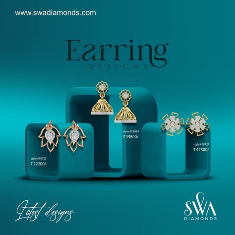 Swa Diamonds Swa Diamonds, Jewellery Banner, Jewellery Advertisement, Jewellery Ads, Jewelry Banner, Gold Photography, Car Advertising Design, Product Photoshoot, Adobe Illustrator Graphic Design