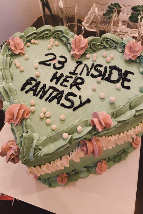 23 inside her fantasy cake 23 Inside Her Fantasy Cake, Lambeth Cake, S Cake, Fantasy Cake, Golden Birthday, Taylor S, Girl Birthday, Food And Drink, Cake