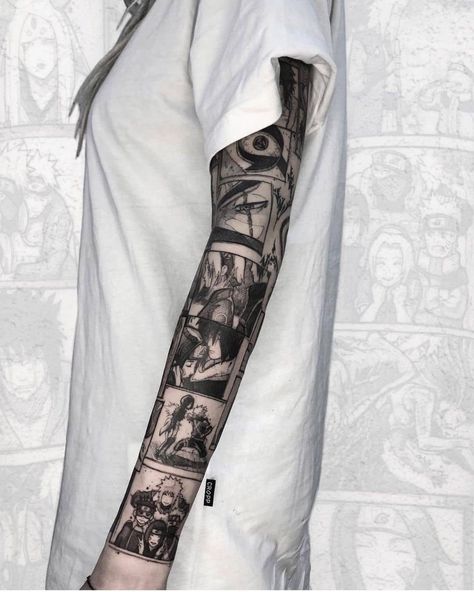 Tato Naruto, Portrait Tattoo Sleeve, Bleach Tattoo, Cartoon Story, M Tattoos, Men Tattoos Arm Sleeve, Manga Tattoo, Clever Tattoos, One Piece Tattoos