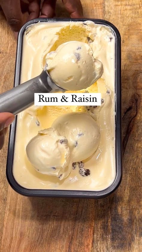 plantcrazii on Instagram: (7 ingredients) Rum & Raisin Ice Cream - this gem is a favorite in a Jamaican household! Have you guys had some before?! ————- 1 cup (160g)… Jamaican Ice Cream, Caribbean Ice Cream Recipes, Rum Raisin Ice Cream, Ninja Creamy, Best Homemade Pizza, Electric Hand Mixer, Rum Raisin, Homemade Ice Cream Recipes, Frozen Custard