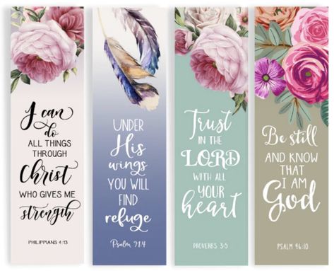 Christian Bookmarks Printable Free, Spiritual Bookmarks, Spiritual Bouquet, Bible Gifts, Scripture Tea, Christian Bookmarks, 23rd Psalm, Bible Journaling Supplies, Handmade Bookmarks Diy