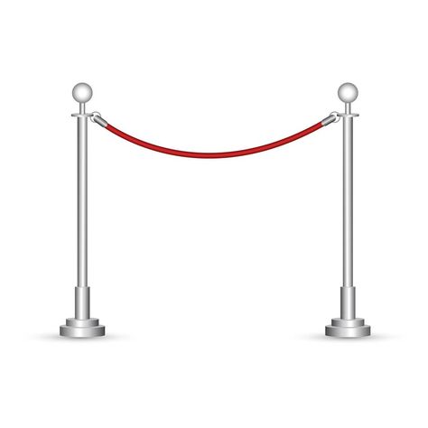 Barrier Illustration, Rope Barrier, Red Rope, Digital Image, Paper Craft, Vector Art, Vector Free, Craft Ideas, Paper Crafts