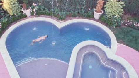 Heart shaped pool, dream house Melanie Martinez, A Heart, Swimming Pool, Swimming, Pool, Water, Twitter, Instagram, Design