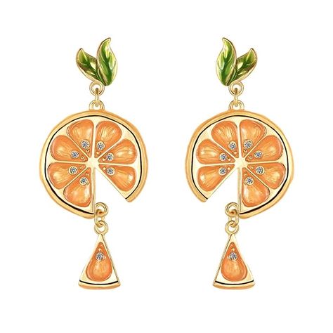 orange earrings Orange Earrings, Orange Crush, Fruit, Orange, Fashion Design, Quick Saves, Design